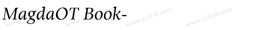 MagdaOT Book字体转换